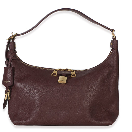 Louis Vuitton Burgundy Empreinte Monogram Sac Sport Nm Red Leather Handbag