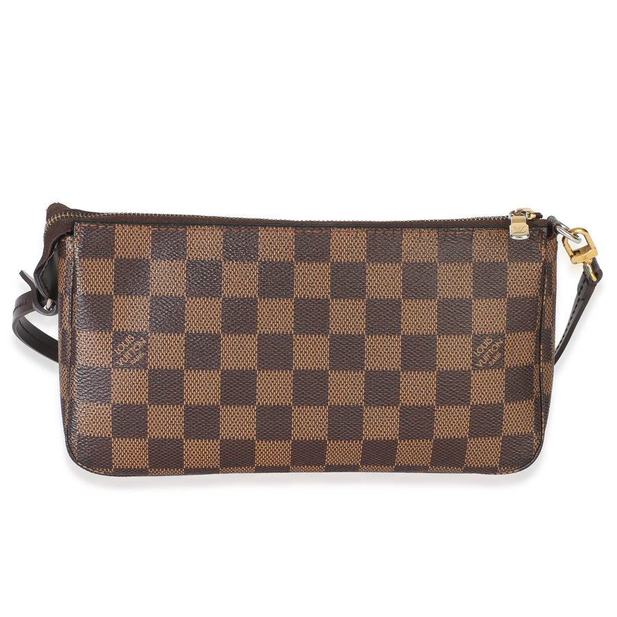 Louis Vuitton Damier Ebene Canvas Pochette Accessoires Nm Brown Coated Handbag