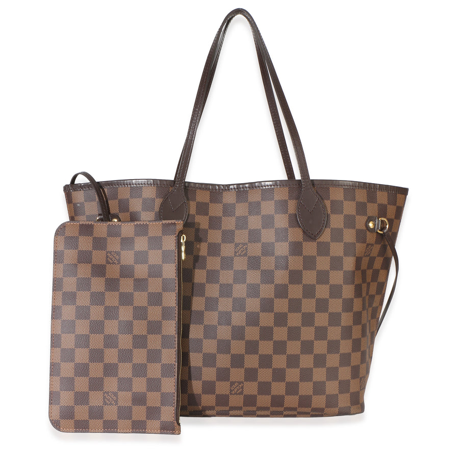 Louis Vuitton Damier Ebene Canvas Neverfull Mm Brown Handbag