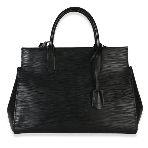 Louis Vuitton Black Epi Marly Mm Leather Handbag