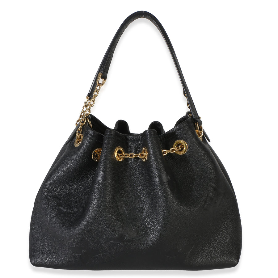 Louis Vuitton Black Monogram Giant Empreinte Lv Bundle Leather Handbag