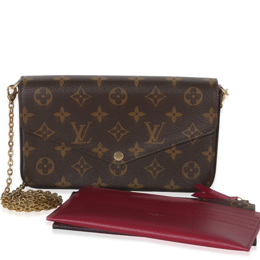 Louis Vuitton Fuchsia Monogram Canvas Felicie Pochette Brown Handbag