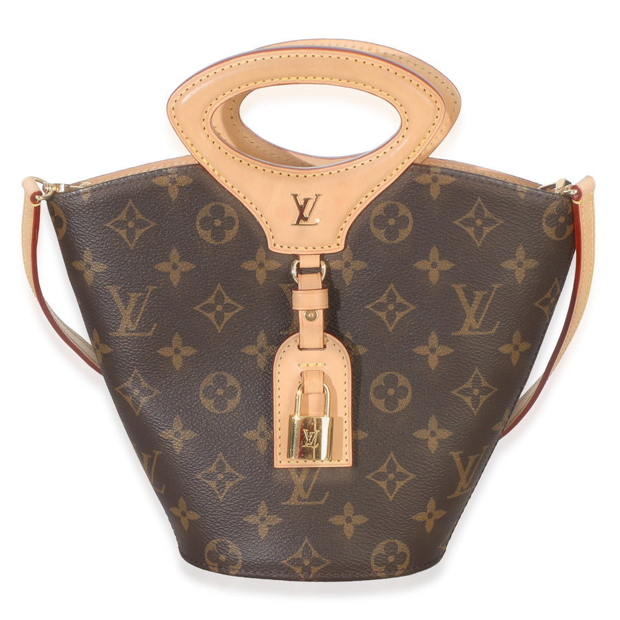 Louis Vuitton Monogram Canvas Rivage Bb Brown Coated Handbag