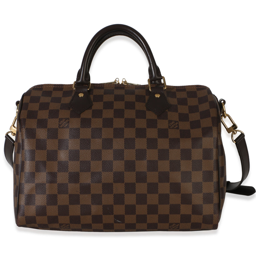Louis Vuitton Damier Ebene Canvas Speedy Bandouliere 30 Brown Handbag
