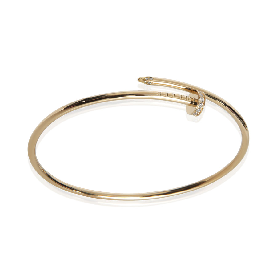 Cartier Yellow Gold Diamond Small Model Juste Un Clou Bracelet 18k