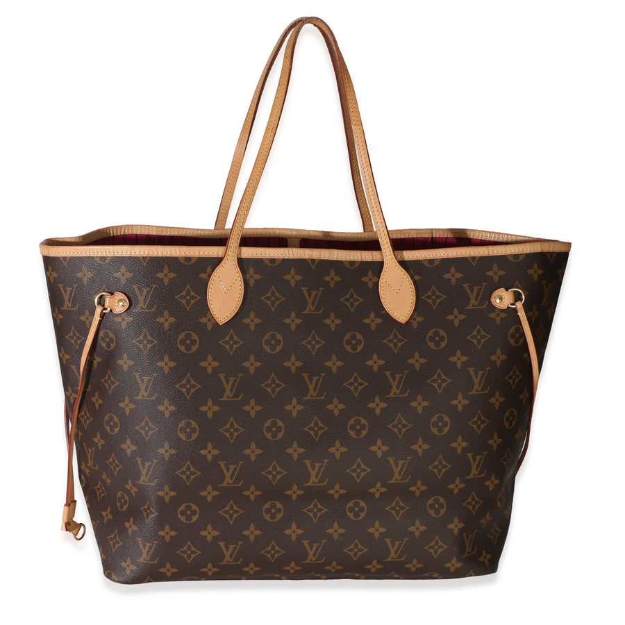 Louis Vuitton Monogram Canvas Neverfull Gm Brown Handbag