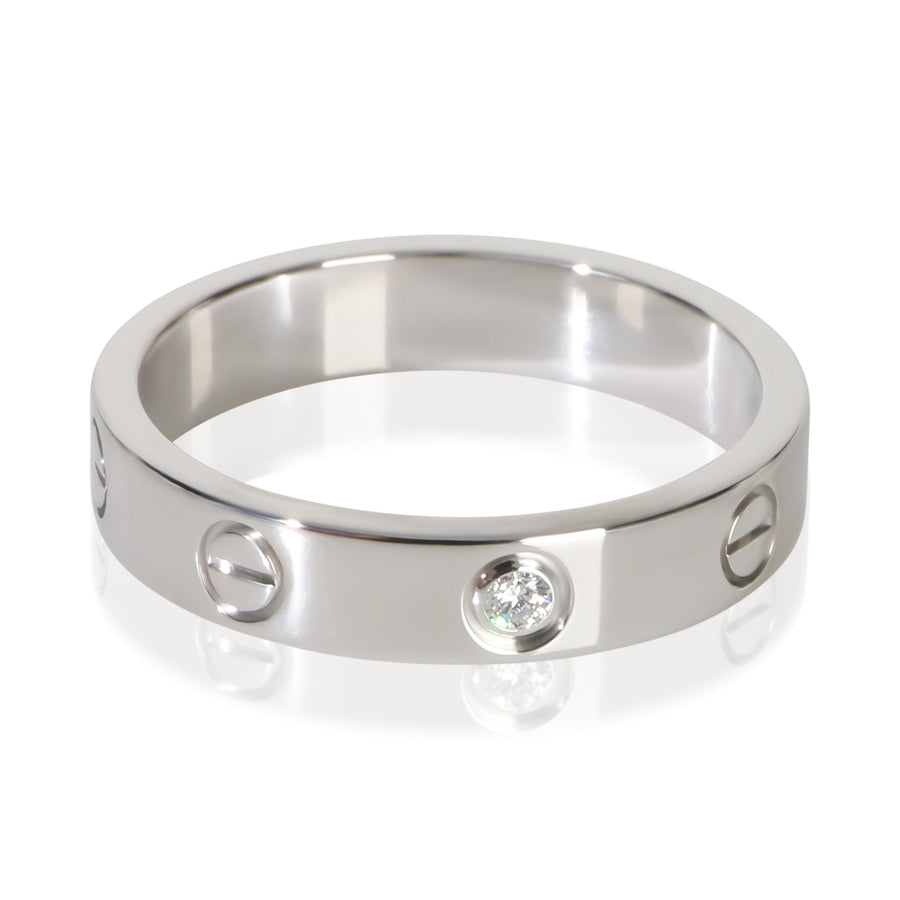 Cartier White Gold Diamond Small Model Love Ring 18k