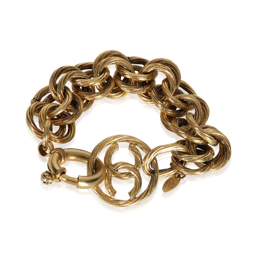 Chanel Gold-Plated Vintage 1993 Cc Bracelet