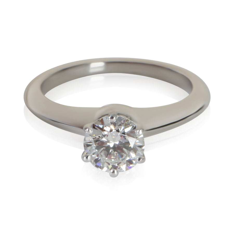 Tiffany & Co. 0.82 Ct Round Brilliant Diamond Engagement Ring 950