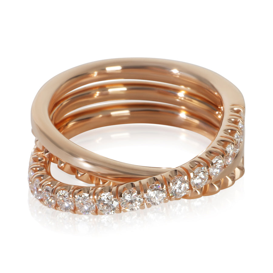 Cartier Rose Gold Diamond Etincelle Ring 18k