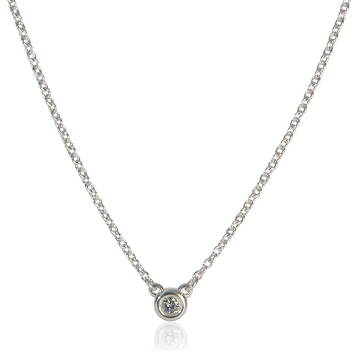 Tiffany & Co. Sterling Silver Diamond Elsa Peretti By The Yard Pendant 925