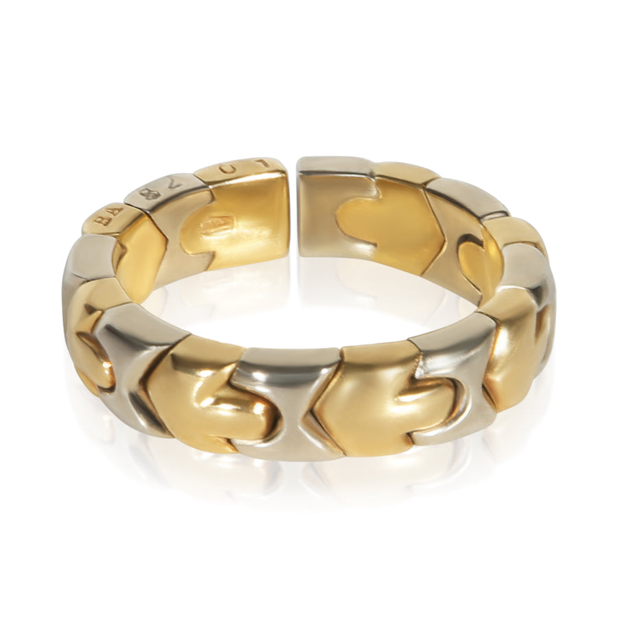 Bvlgari White Gold & Yellow Alveare Flexible Ring 18k