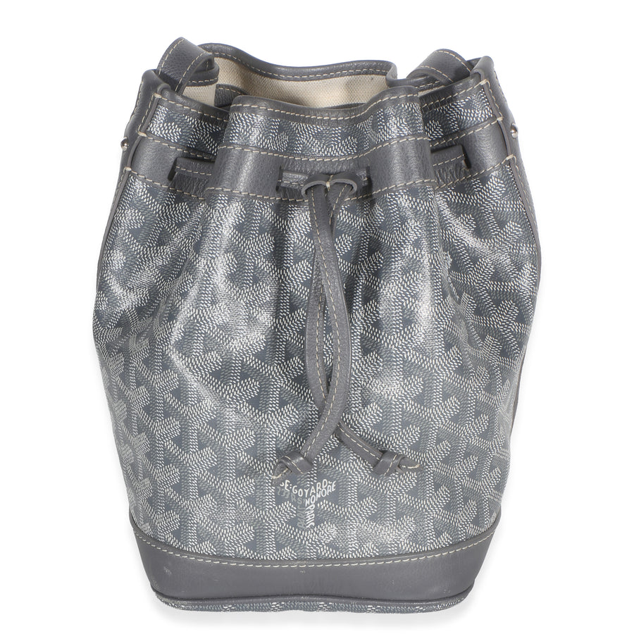 Goyard Grey Goyardine Canvas Petit Flot Bucket Bag Gray