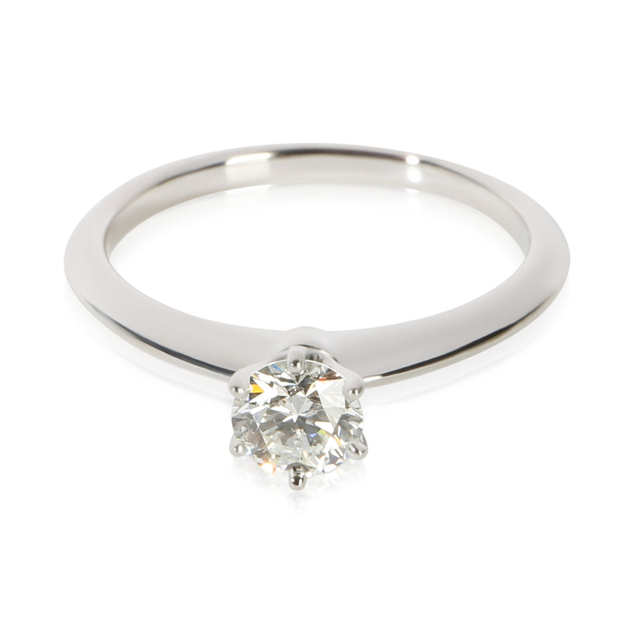 Tiffany & Co. 0.61 Ct Round Brilliant Diamond Engagement Ring 950