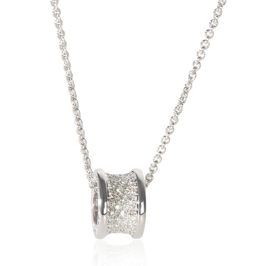Bvlgari White Gold Diamond B.zero1 Pendant 18k