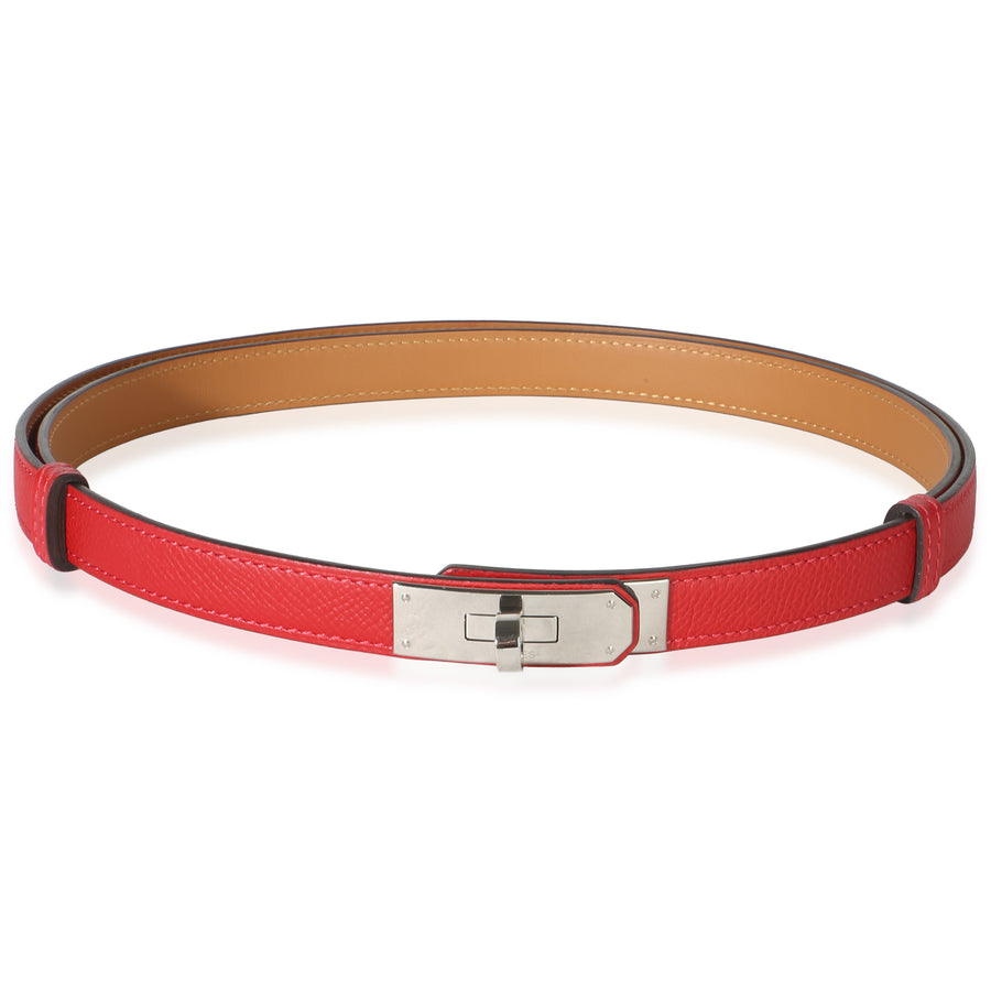 Hermès Rouge Casaque Epsom Kelly 18 Belt Phw Pink Leather