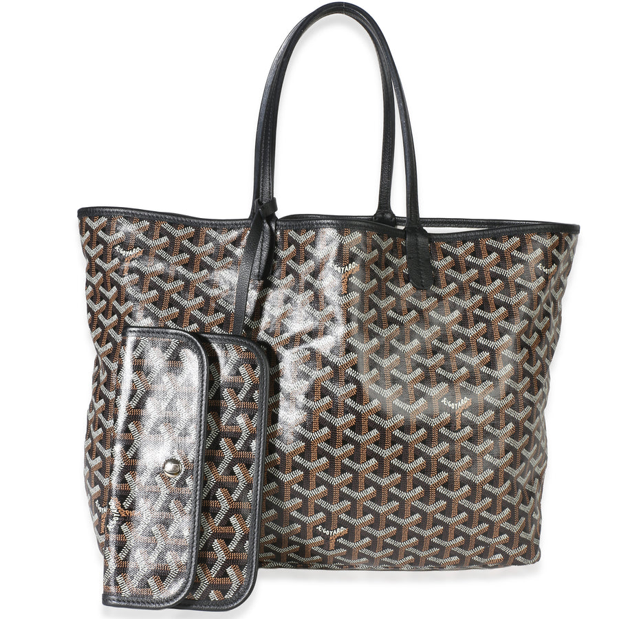Goyard Black Goyardine Canvas Saint Louis Pm Bag