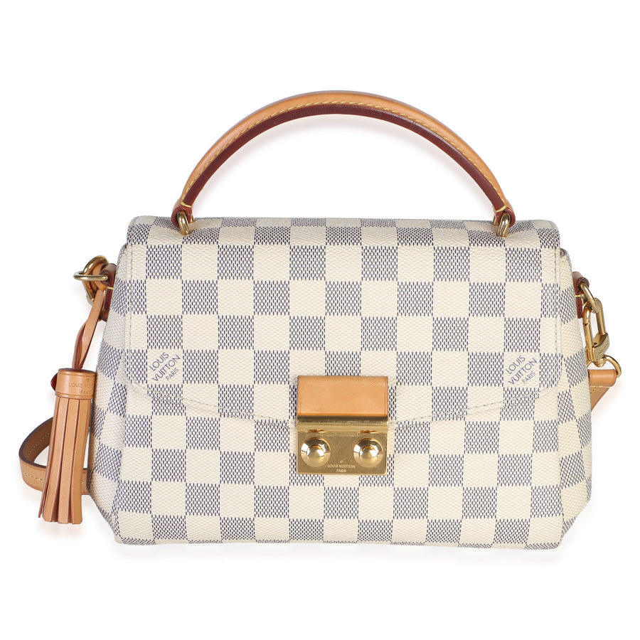 Louis Vuitton Damier Azur Canvas Croisette Beige Bag