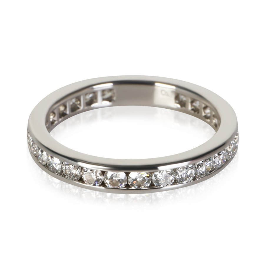 Tiffany & Co. Platinum Diamond Channel Set Eternity Band 950
