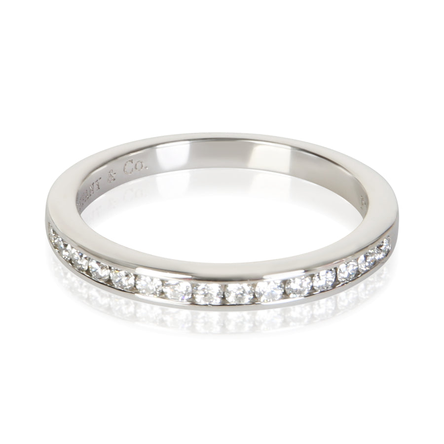 Tiffany & Co. Platinum Diamond Channel Set Band 950