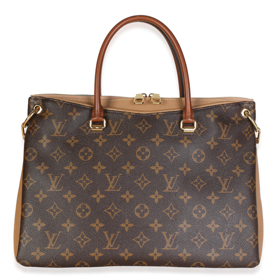 Louis Vuitton Sesame Monogram Canvas Pallas Mm Brown; Multicolor Bag