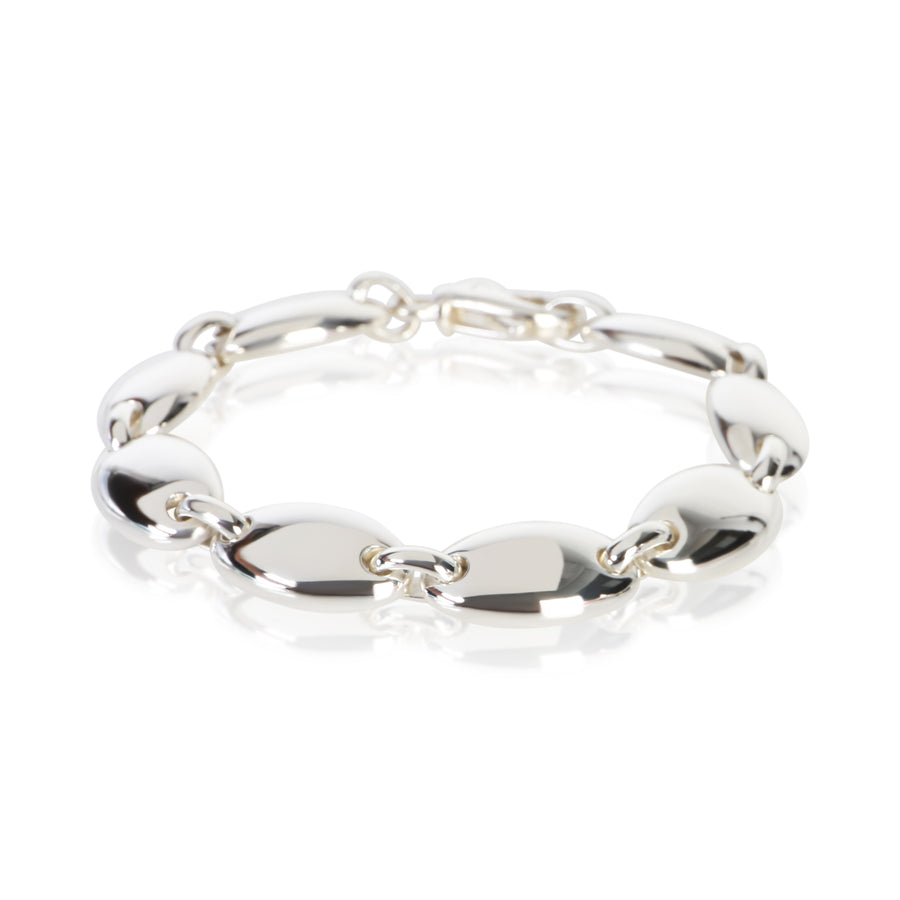 Tiffany & Co. Sterling Silver Vintage Pebble Link Bracelet 925 Bracelets