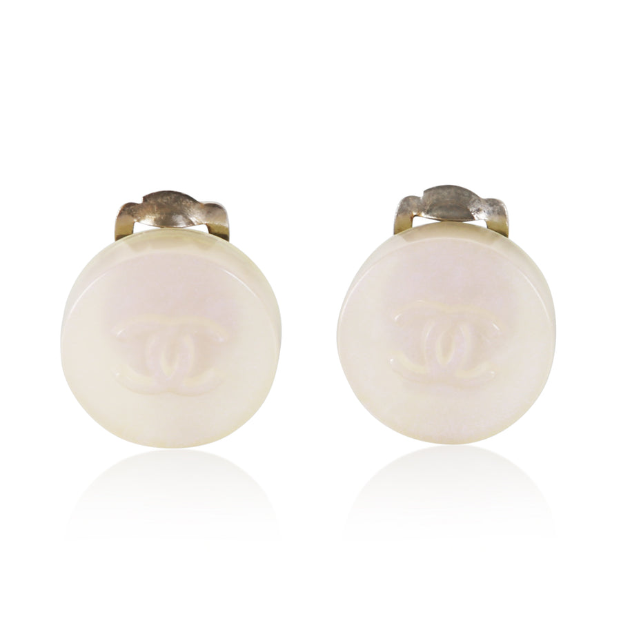Chanel 2000 Resin Cc Earrings