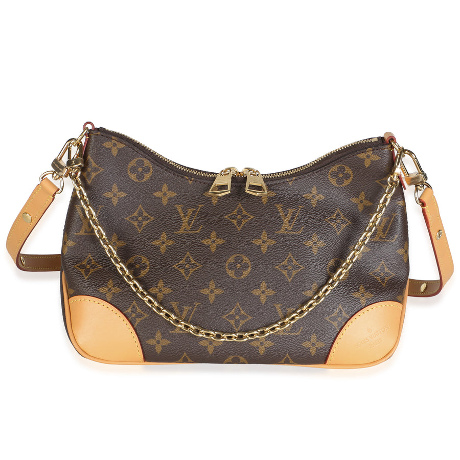 Louis Vuitton Natural Monogram Canvas Boulogne Pm Nm Brown Bag