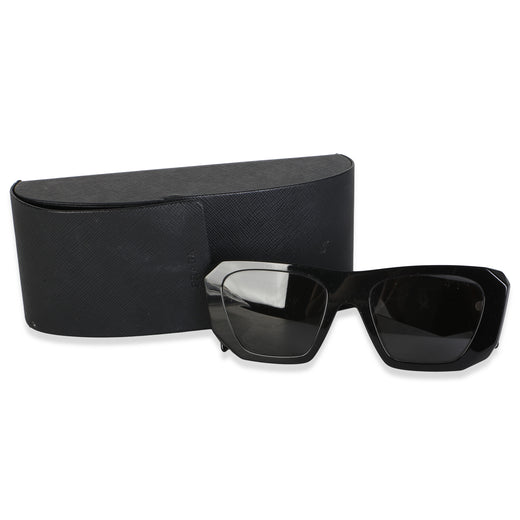 Prada Black Acetate Symbole Sunglasses Spr B18 Plastic