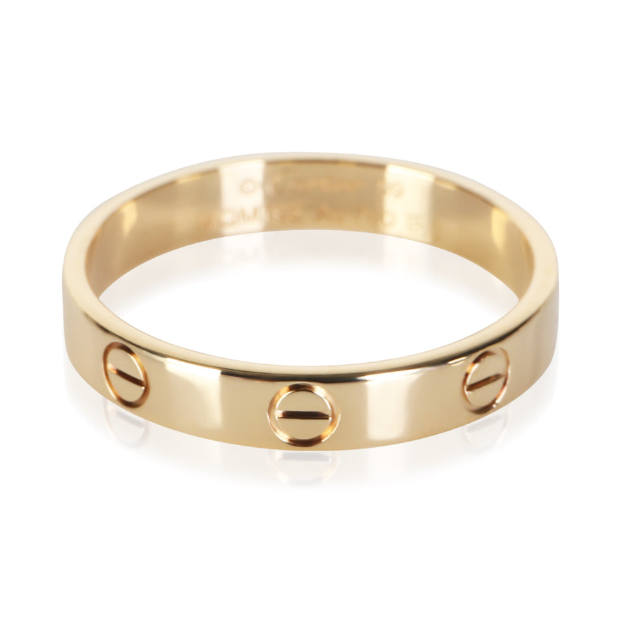 Cartier Yellow Gold Small Model Love Ring 18k Rings