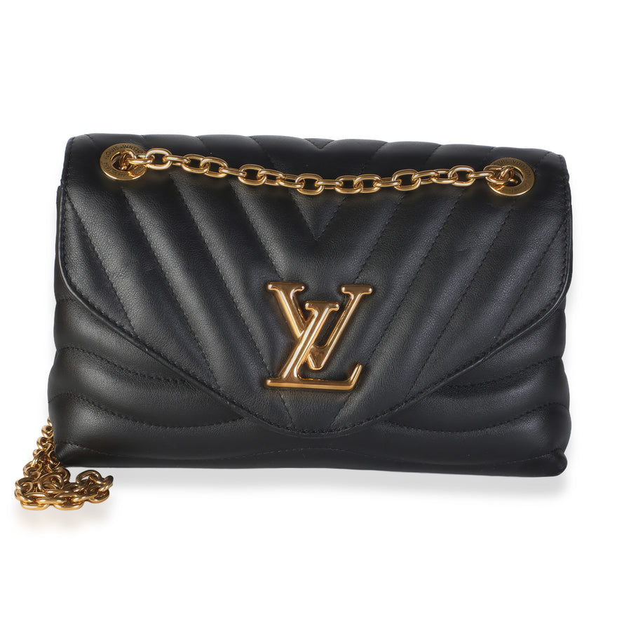 Louis Vuitton Black Calfskin New Wave Chain Mm Nm Leather Bag