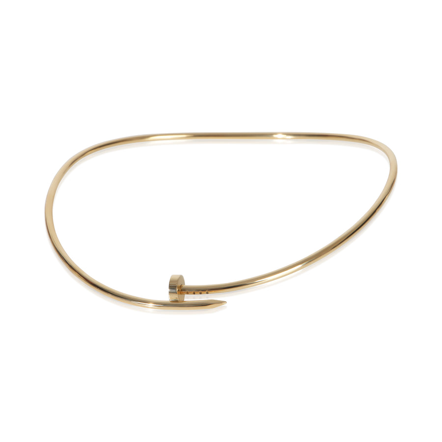 Cartier Yellow Gold Small Model Juste Un Clou Torque Necklace 18k Necklaces