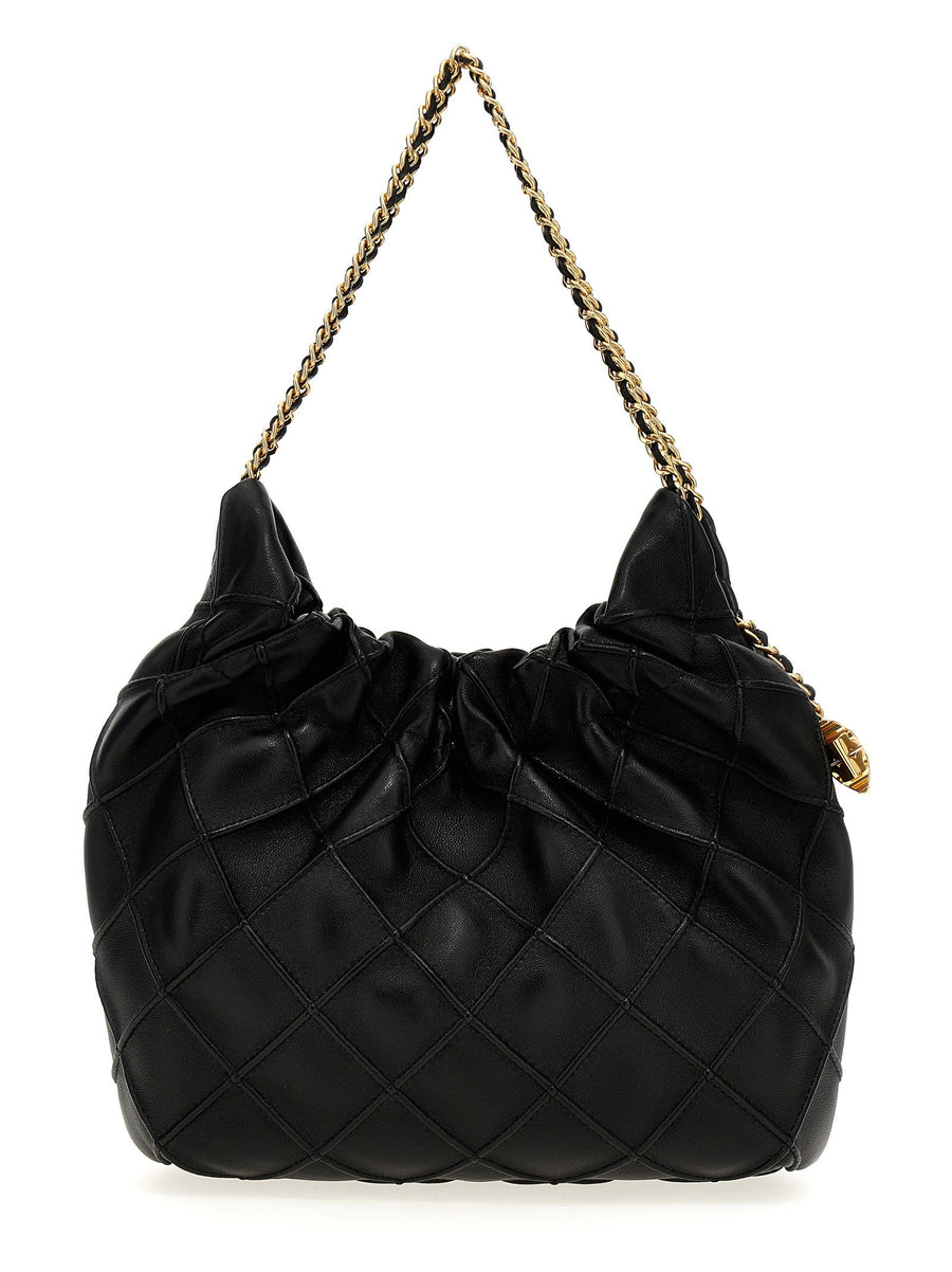 Tory Burch Fleming Shoulder Bag — Black