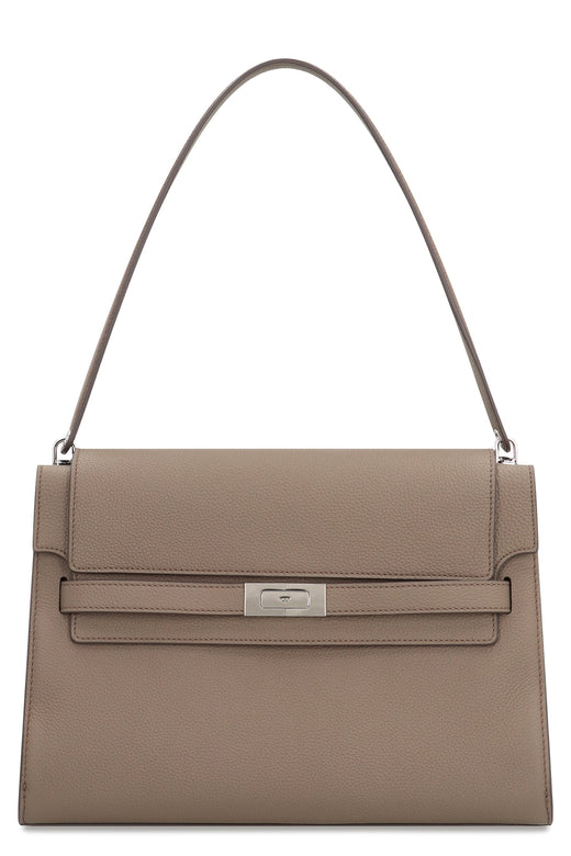 Tory Burch Lee Radziwill Grande Shoulder Bag — Brown Cow Hide