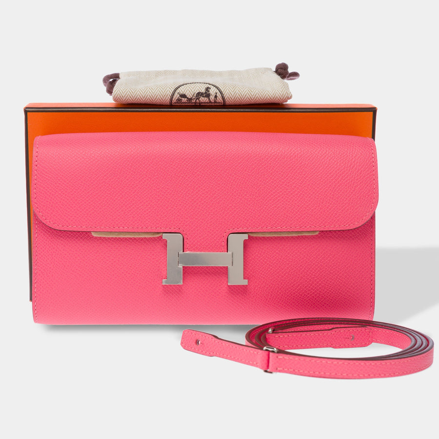 Sac Hermes Constance En Cuir Rose - 103527 Pink