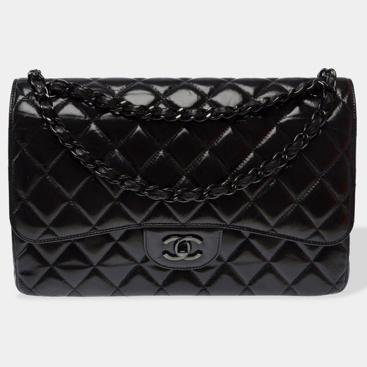 Sac Chanel Timeless-Classique En Cuir Noir - 103536 Black