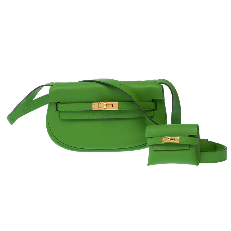 Sac Hermes En Cuir Vert - 103623 Green
