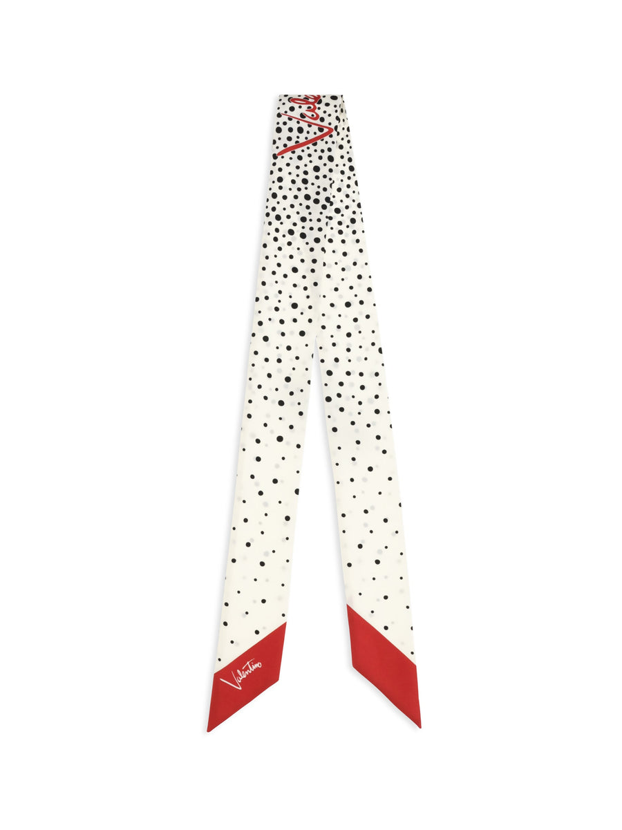 Valentino Garavani Scarf — White Silk Scarfs