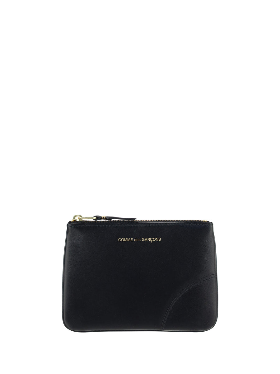 Comme Des Garçons Calf Leather Coin Purse — Black Bos Taurus Wallet
