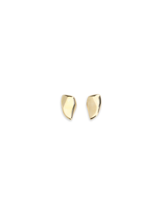 Bottega Veneta Geometric Gold-Finished Earrings — Gold Silver