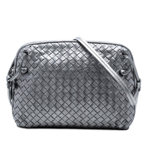 Metallic Nappa Intrecciato Nodini Crossbody - Image 1