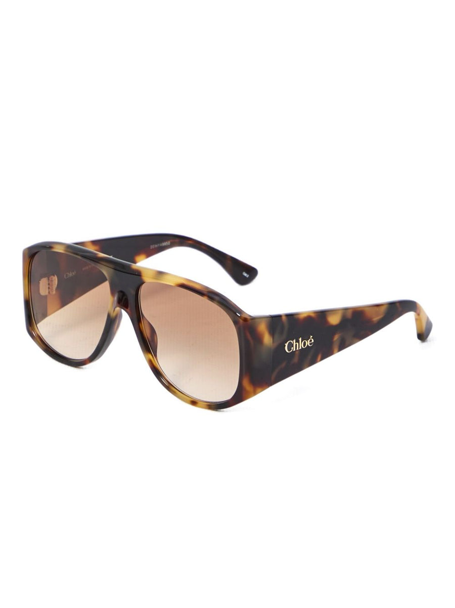 Chloé Tortoiseshell Gradient Sunglasses —