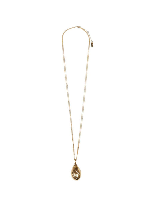 Chloé Gold-Tone Polished Pendant Necklace — Gold Necklaces