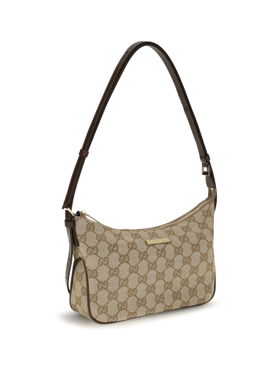 Gucci Lady Lunetta Shoulder Bag — Beige Fabric