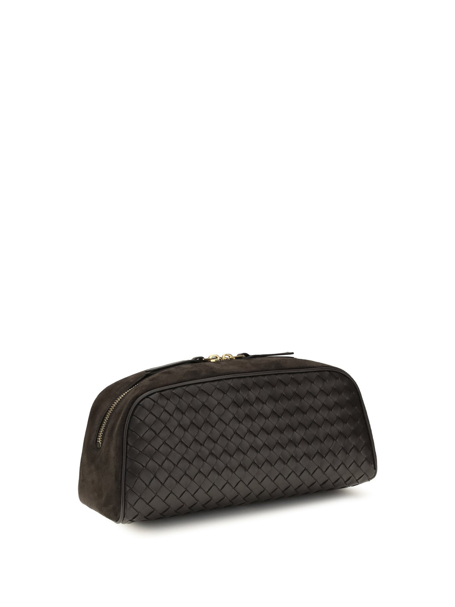 Bottega Veneta Nodo Clutch — Black Lamb Leather