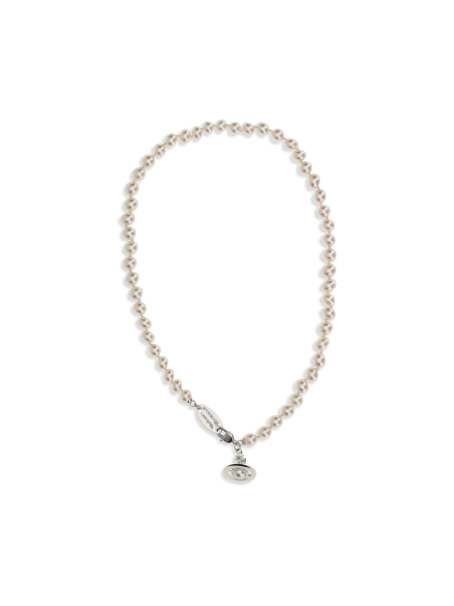 Vivienne Westwood Simonetta Necklace — White Brass Necklaces