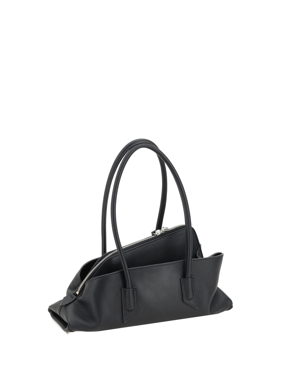 The Attico La Passeggiata Shoulder Bag — White Calf Leather