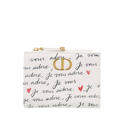 Leather Je Vous Adore Heart Caro Dahlia Wallet - Image 1