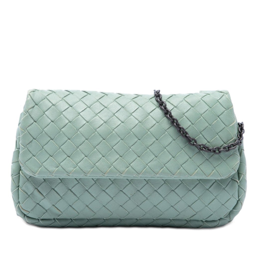 Mini Nappa Intrecciato Expandable Chain Flap Crossbody - Image 1