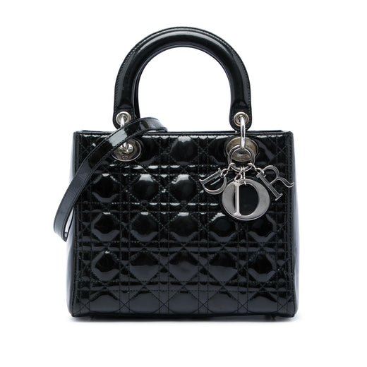 Medium Patent Cannage Lady Dior - Image 1